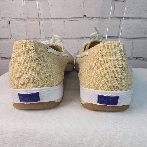 WOMENS KEDS BOAT SHOES LOAFERS TAN GOLD METALLIC LIKE NEW SIZE 8 - Picture 6 of 10